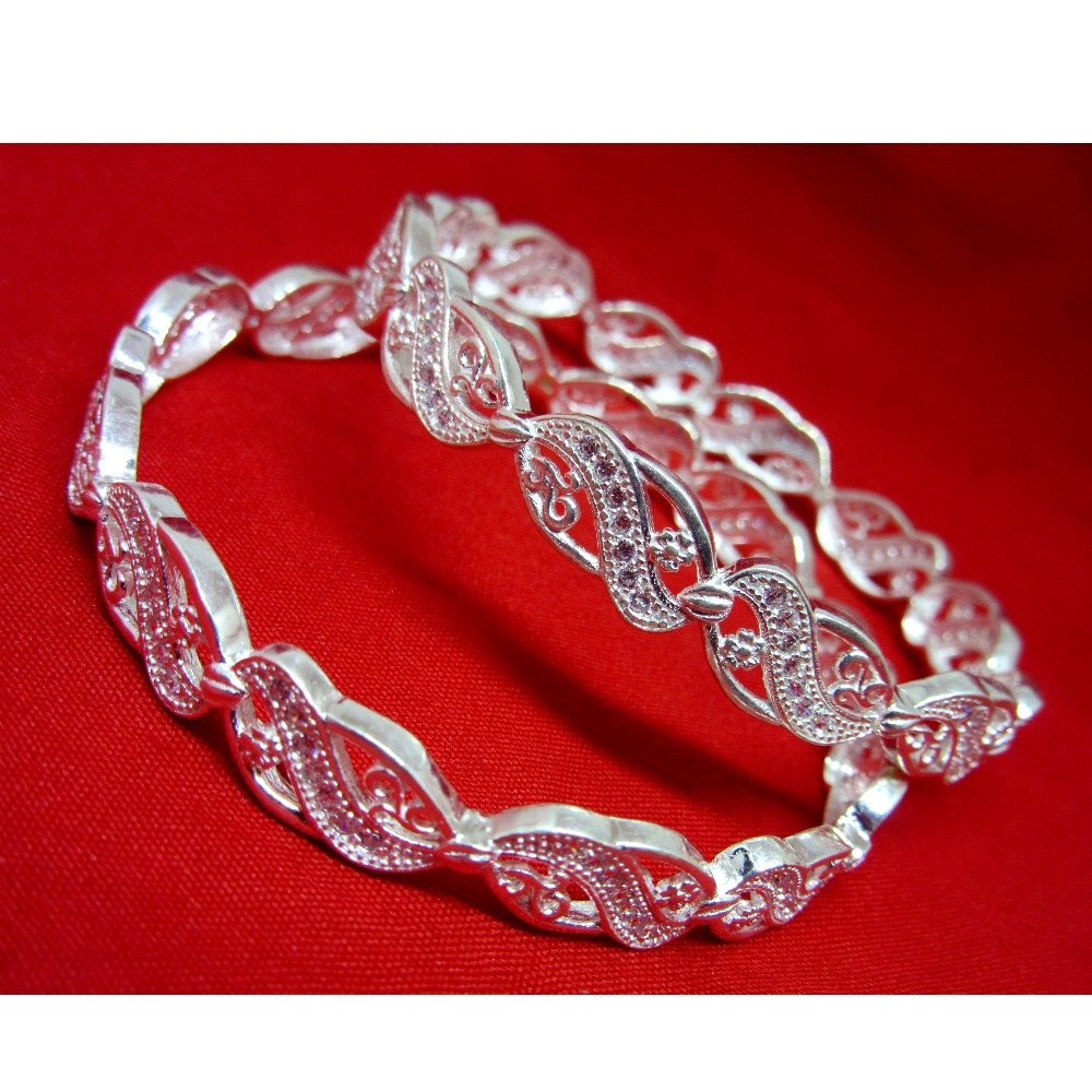 Silver 925 dailywear classic bangles sk925-14