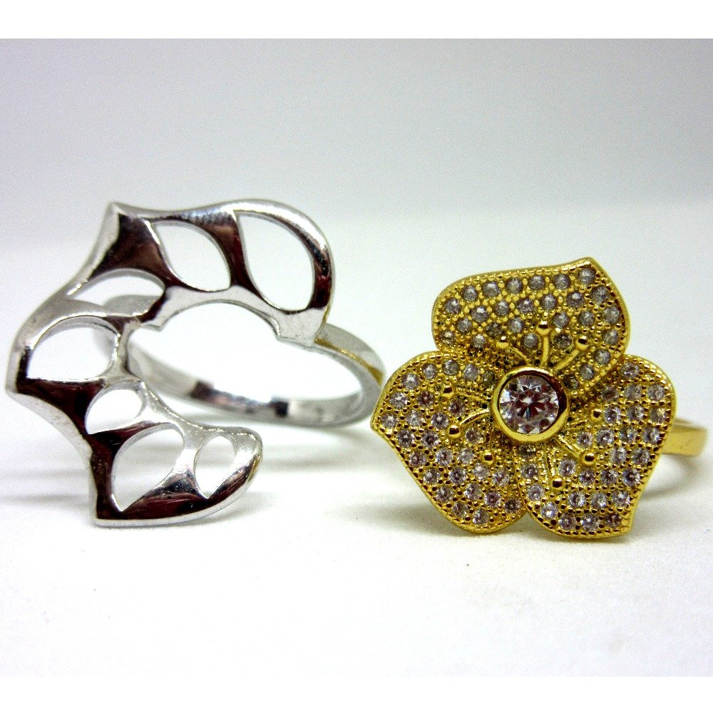2 in 1 amazing flower designer silver 925 ring