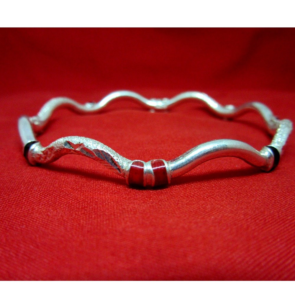 Silver 925 fancy design dailywear bangles sk925-2
