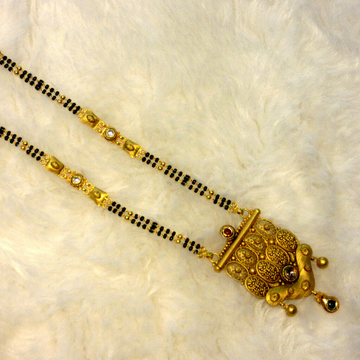 22k gold hallmark jadtar mangalsutra by 