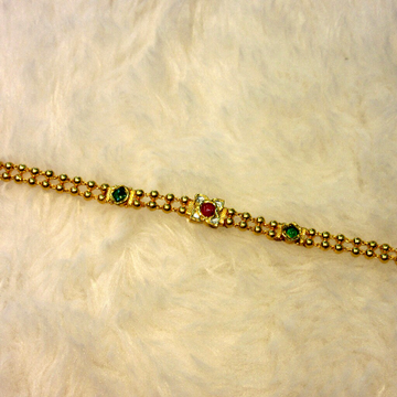 Gold 22k Hallmark Jadtar Bracelet by 