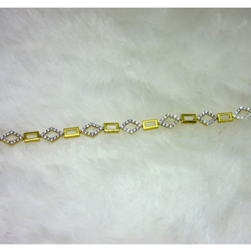 Gold Fancy Small Diamond Casting Bracelet by 