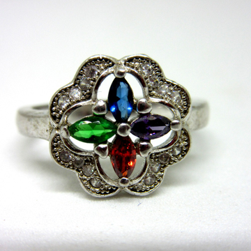 Silver 925 color stone ring sr925-180 by 