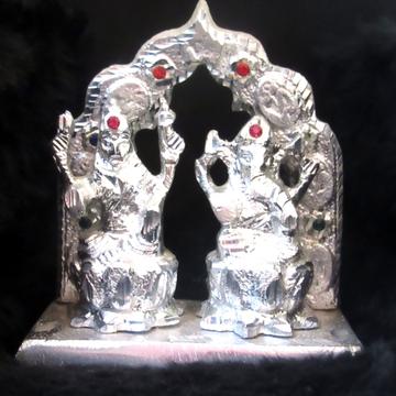 Metal shree lakshmi-ganesh statue(murti) washable... by 