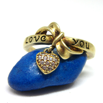 Silver 925 gold plated ring sr925-217 by 