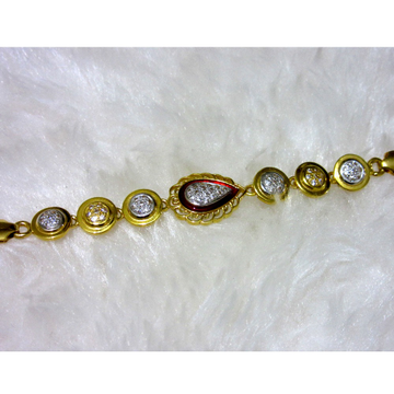 gold rounded symmetrical fancy women bracelet by 