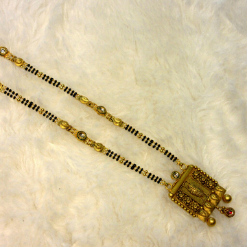 Gold 22k 916 oxidized mangalsutra by 
