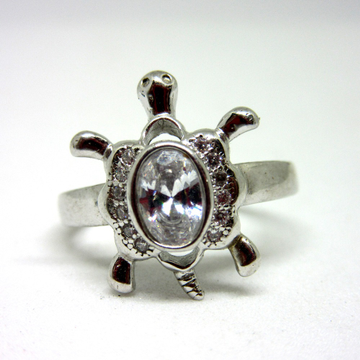 Silver 925 marquise stone tortoise ring sr925-113 by 