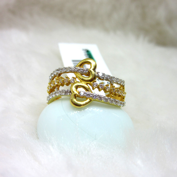 Gold designer ladies ring by 