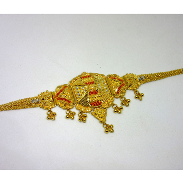 gold hallmark culcutti colorful bajubandh by 