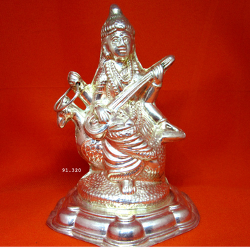 Silver Shree Saraswati Maa Statue(Murti) MRT-8 by 