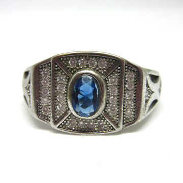 Silver 925 blue stone ring for gents sr925-99 by 