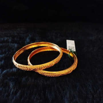 916 Gold Modern Design Bangle Kada by 