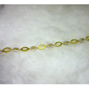 Gold Casting Small Diamond Ledies Bracelet by 