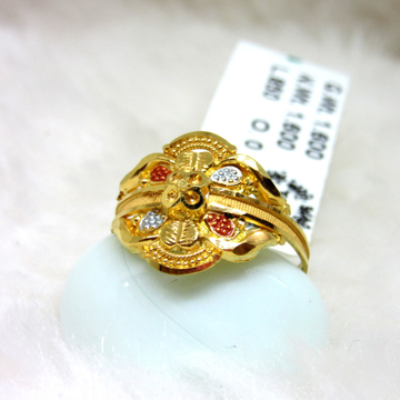 Gold Designer Ladies Ring by 