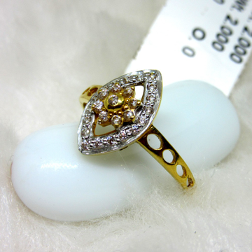 Gold marquise shaped diamond ring by 