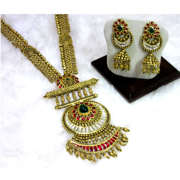 Long classic jadtar antique set by 