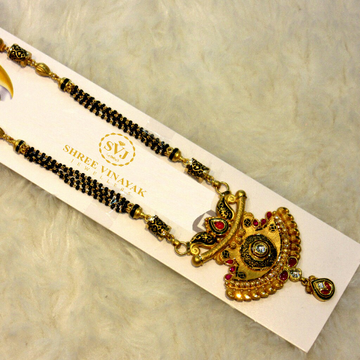 Gold 22k Antique Jadtar Mangalsutra by 