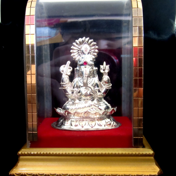 Silver shree ganesha statue (murti) mrt-219 by 