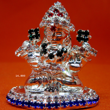 Silver fancy diamond shree lakshmiji murti(statue)... by 