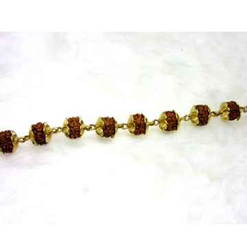 Gold Rudrax Single Line Bracelet by 