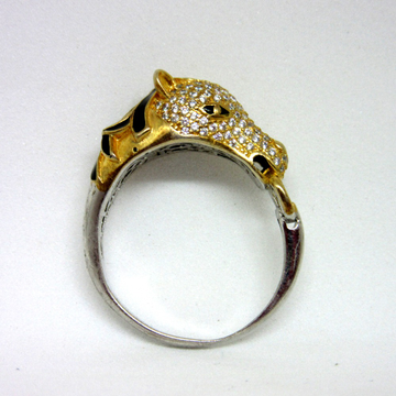 Silver 925 horse face gents ring sr925-245 by 