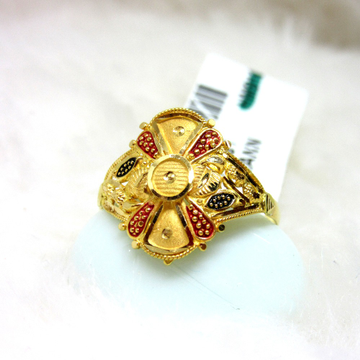 Gold Designer Ladies Ring by 