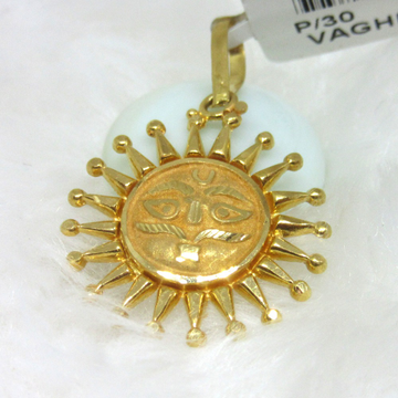 Gold Surya Pendent by 