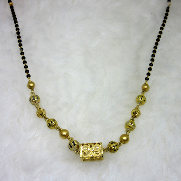 Gold oxidize fancy mangal sutra dokiya by 