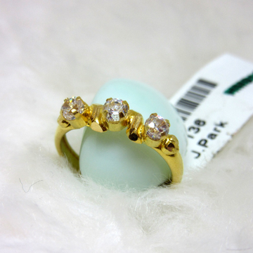 Gold 3 Stone Ledies Ring by 