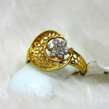 Classic half moon star diamond ring by 