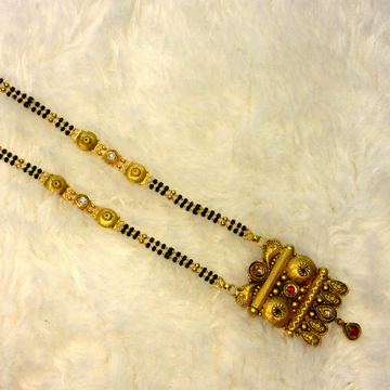 22k 916 jadtar mangalsutra by 