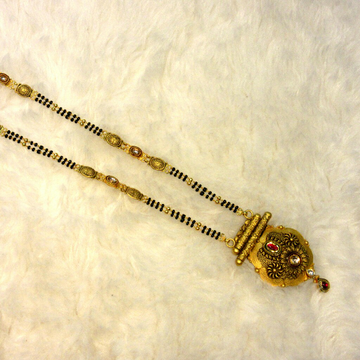 22k hallmark 916 antique mangalsutra by 