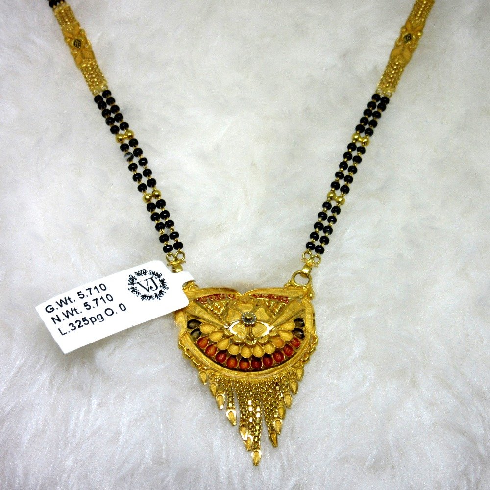 Gold classic semi culcutti mangalsutra
