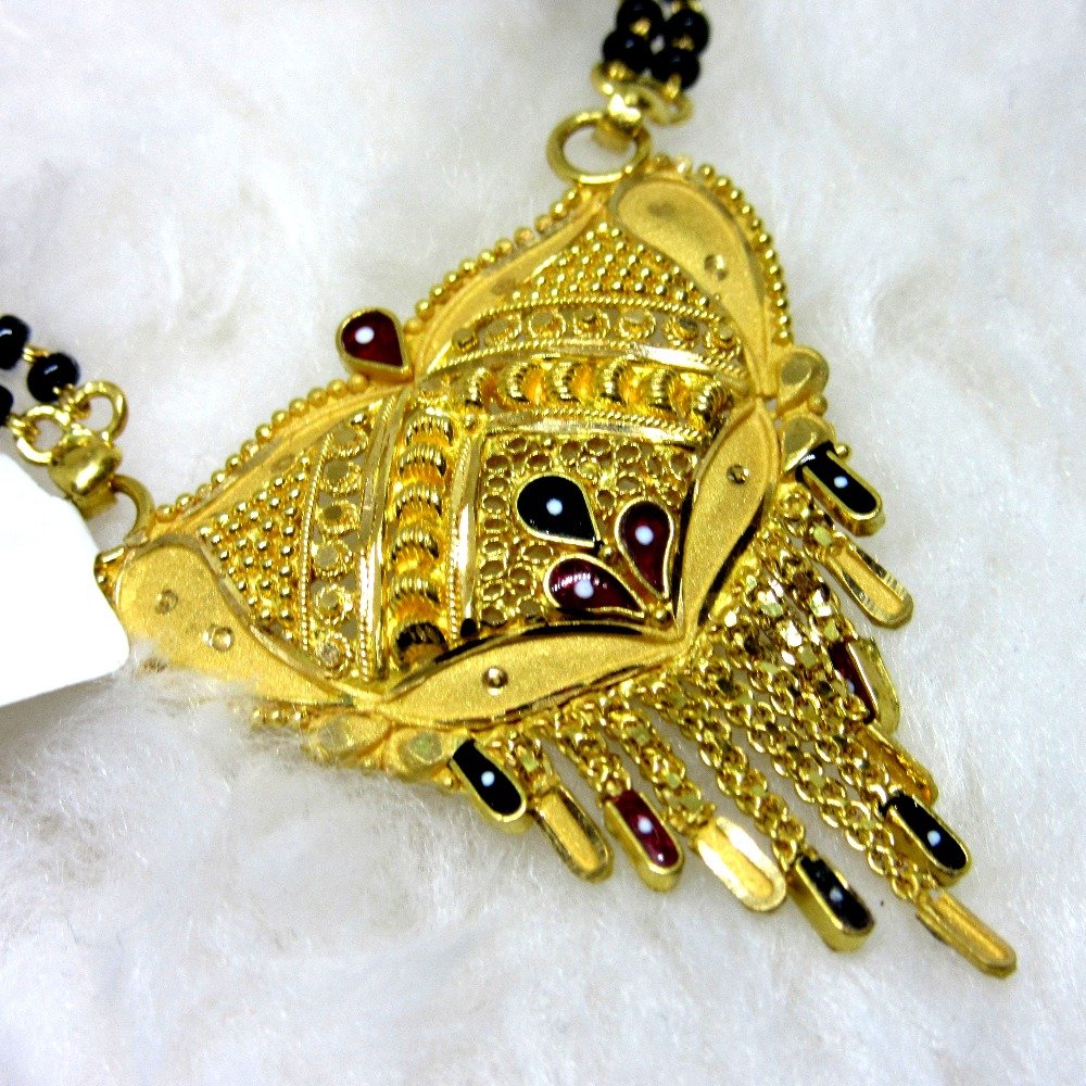 Gold semi culcutti mangalsutra
