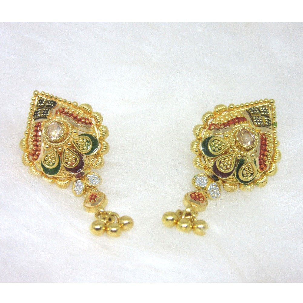 Lite Weight Colourful Culcutti Gold 22k hm916 set