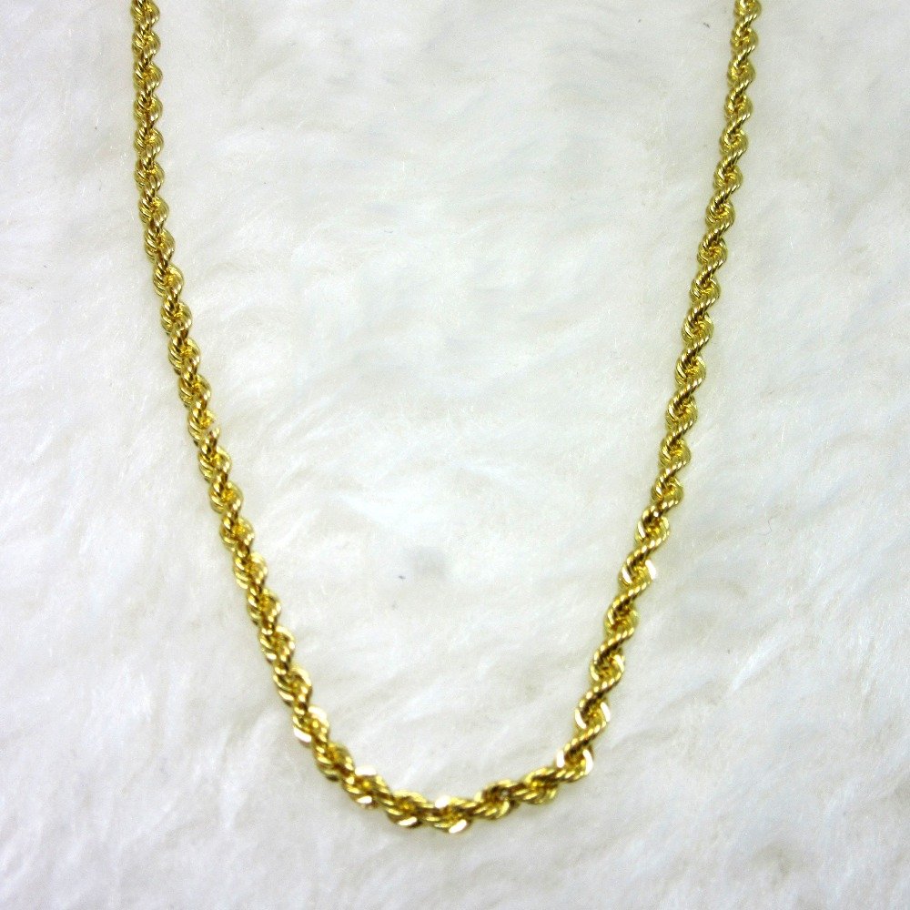 Gold silky rop chain