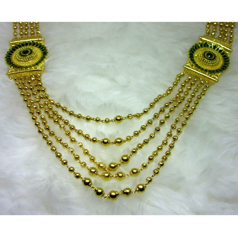 Antique Royal Gold Five Line Prince Mala