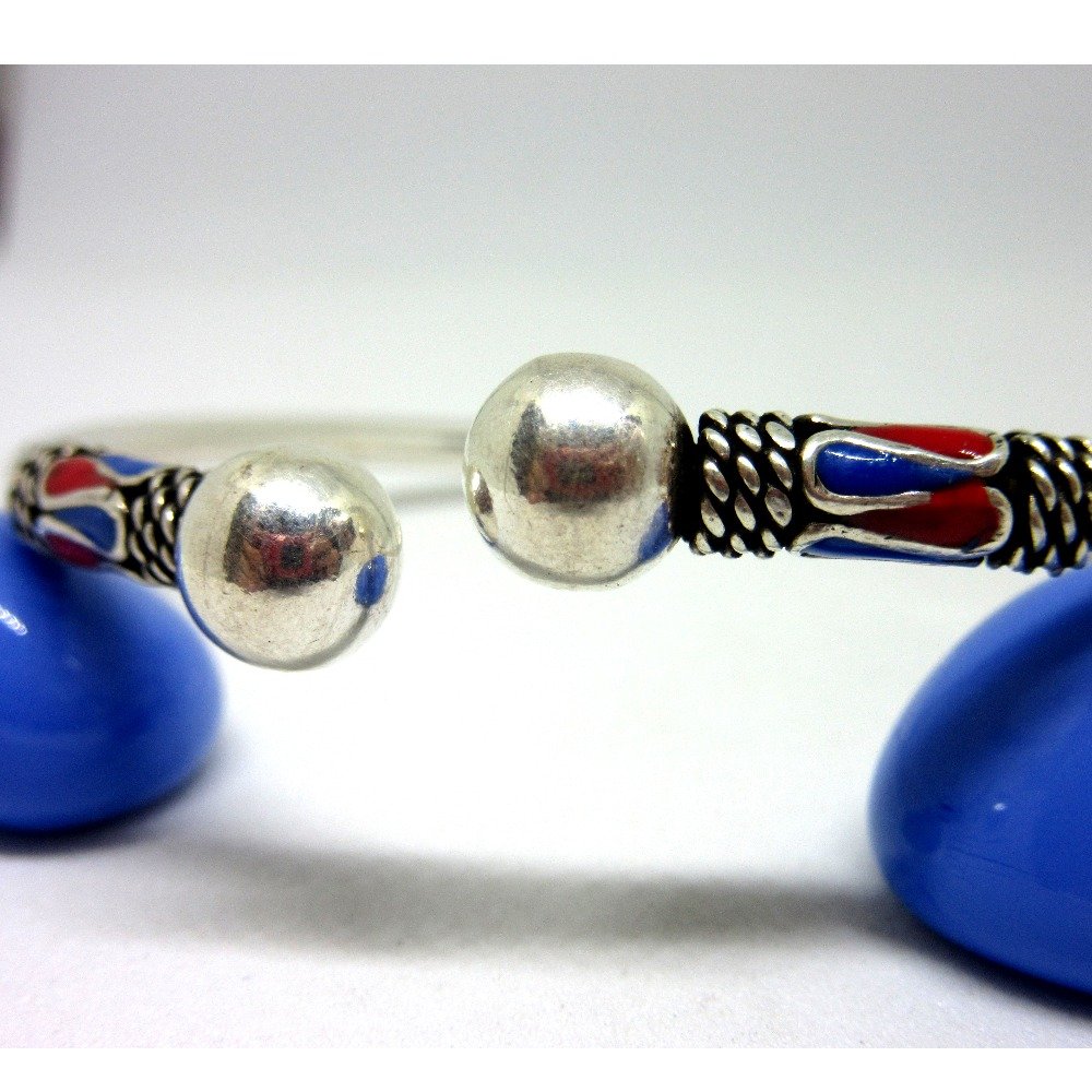Silver 925 morder meena oxidised bracelet sb925-2