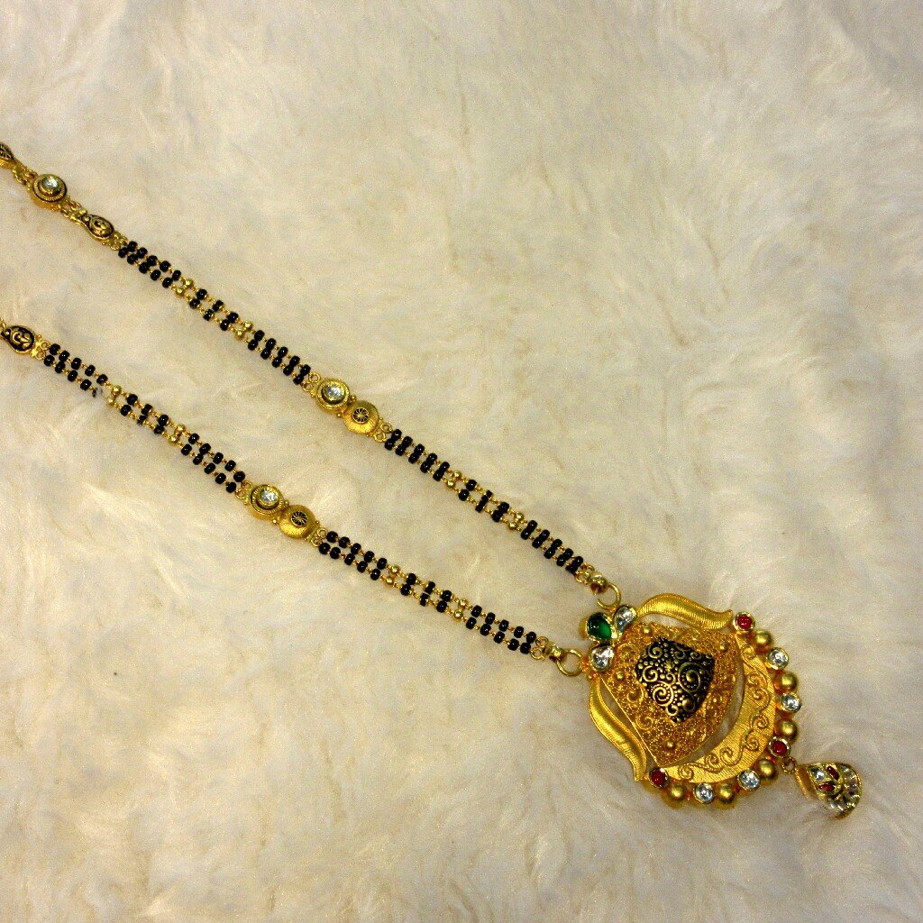 Gold 22k hallmark 916 fancy mangalsutra