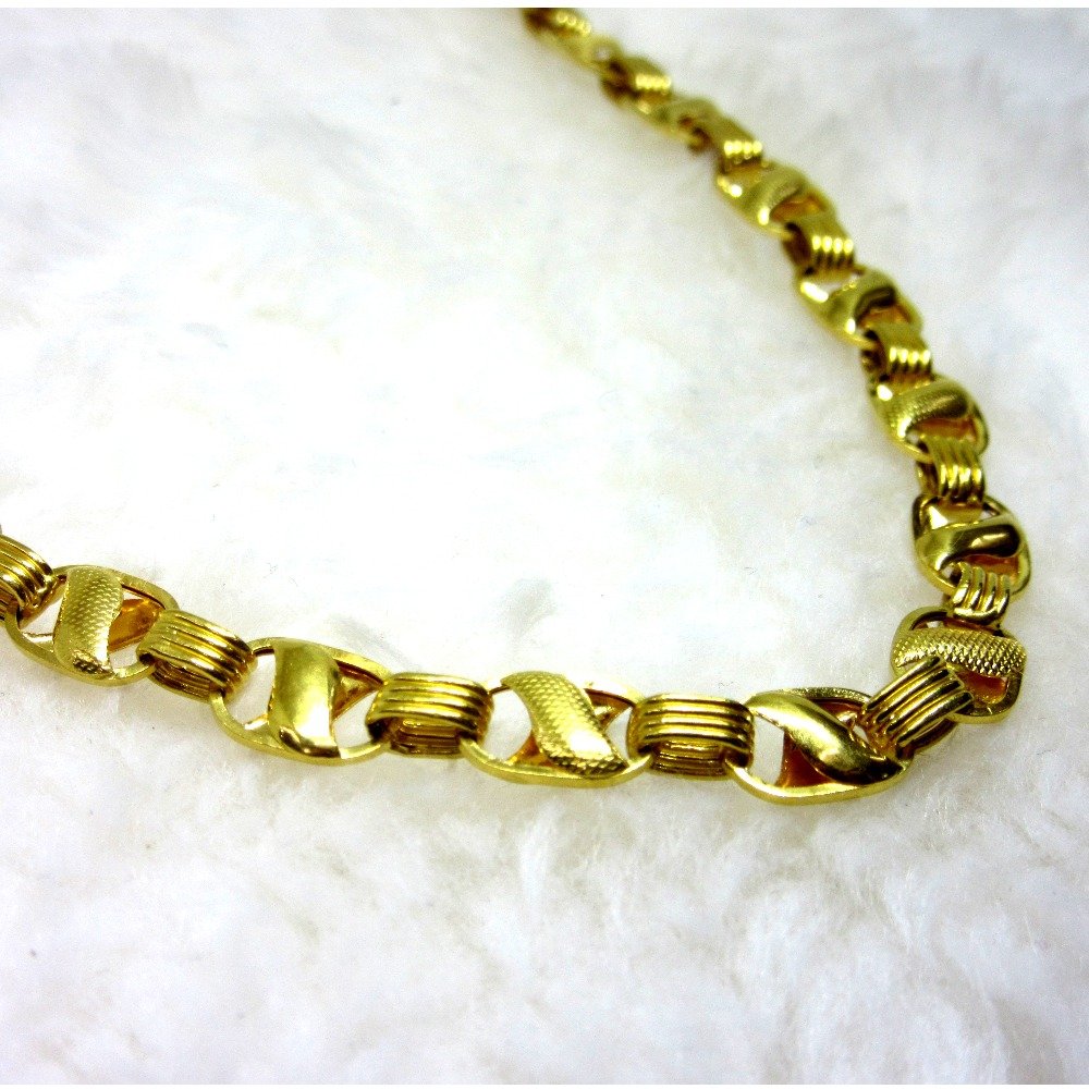 Gold Hollow Broad Chain