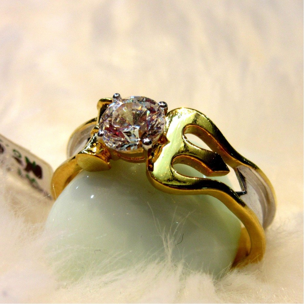 Gold Hm916 Shivaay Trisule Diamond Casting Ring