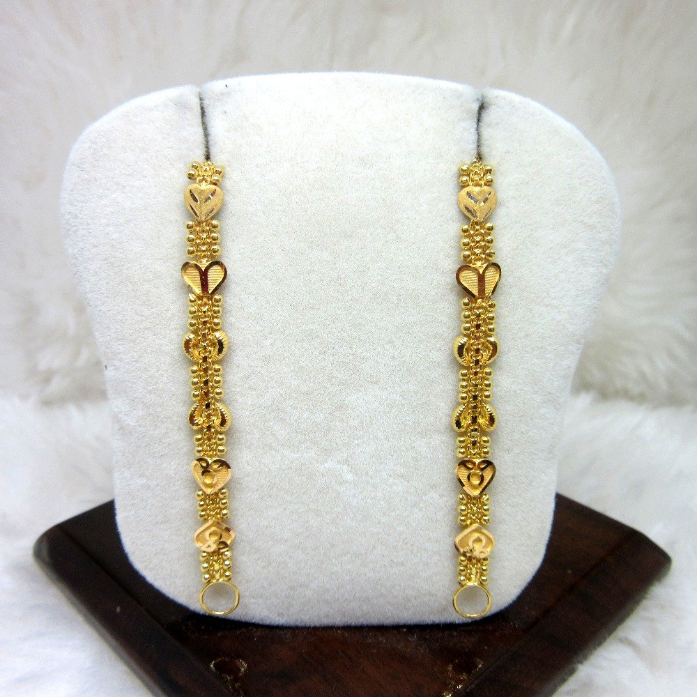 Gold 22k Hm916 Antique Designer Broad Rajwadi Kanser