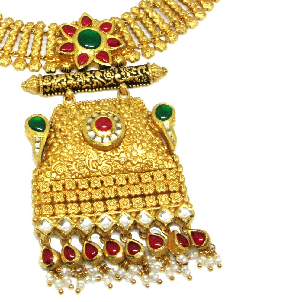 Royal queen designer antique necklace set