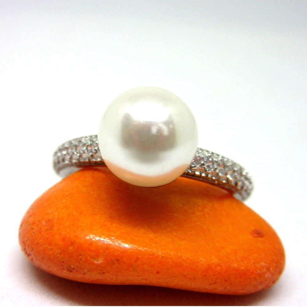 925 silver pearl victorion classic design ring sr925-283