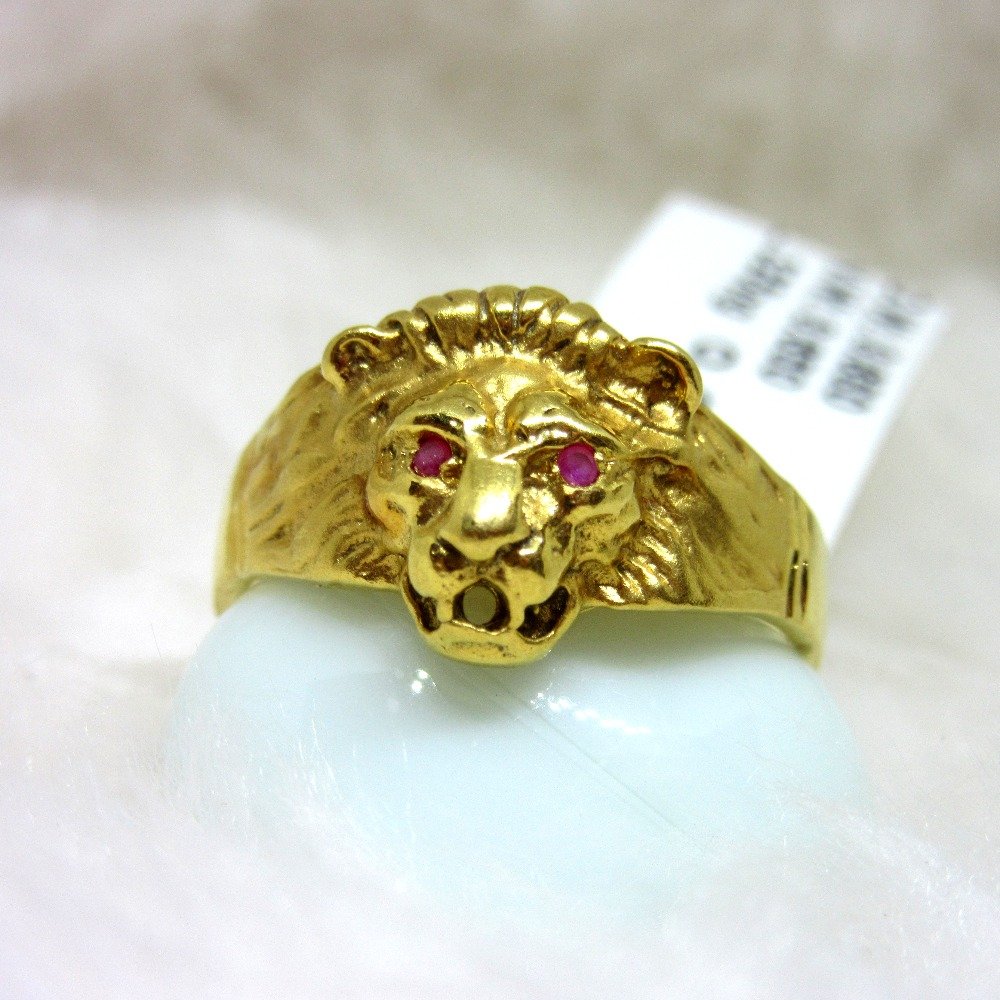 Gold Lion Gents Casting Ring