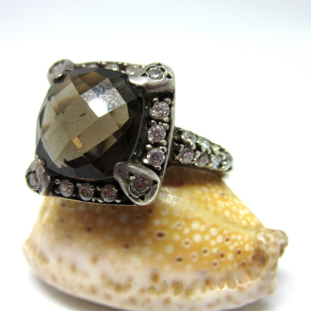 Silver 925 big size diamond ring sr925-134