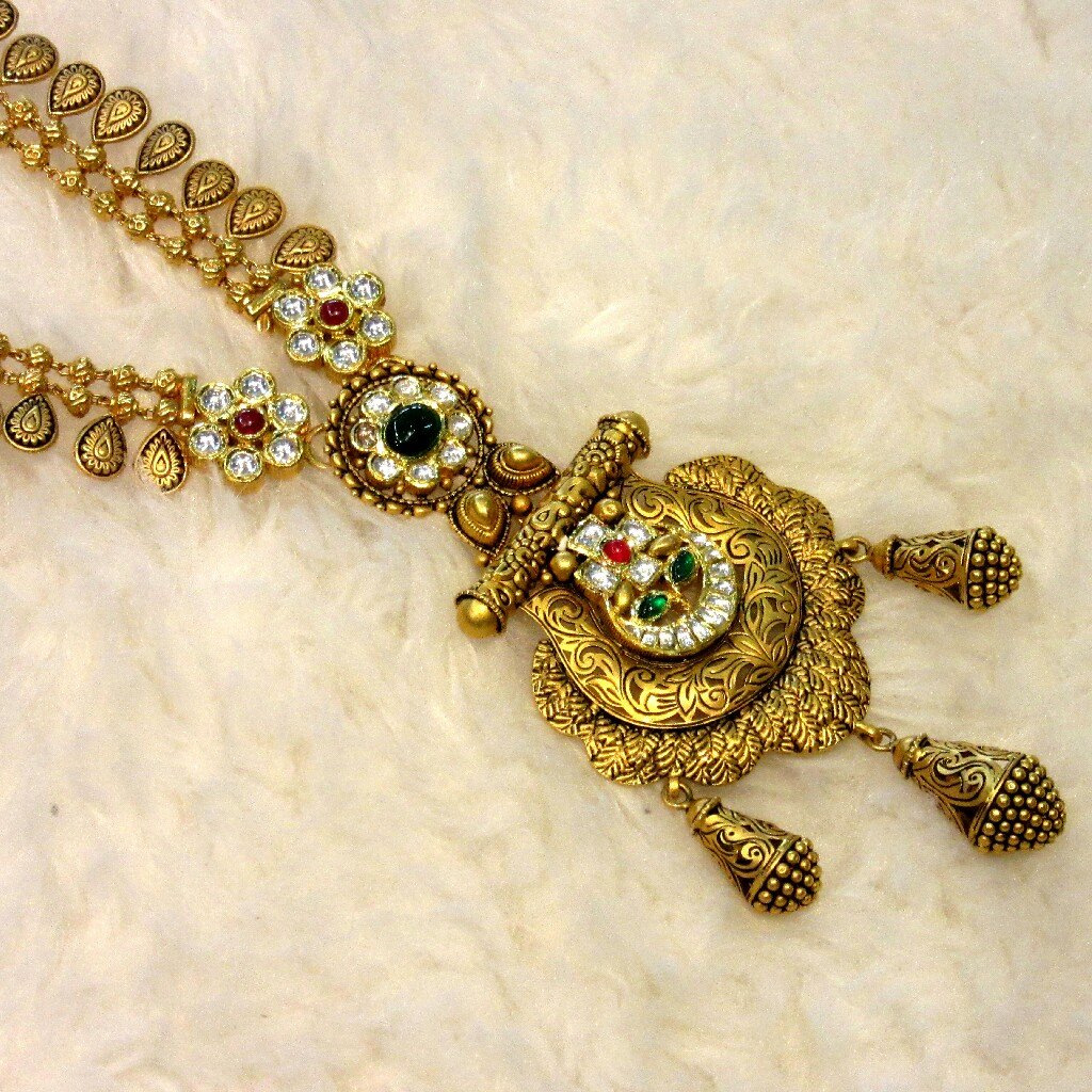 Gold 22k 916 long jadtar set