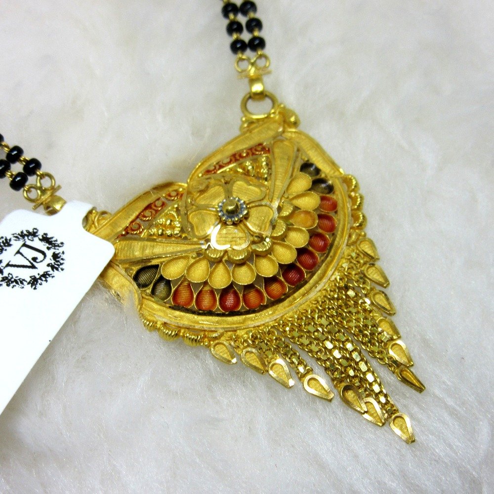 Gold classic semi culcutti mangalsutra
