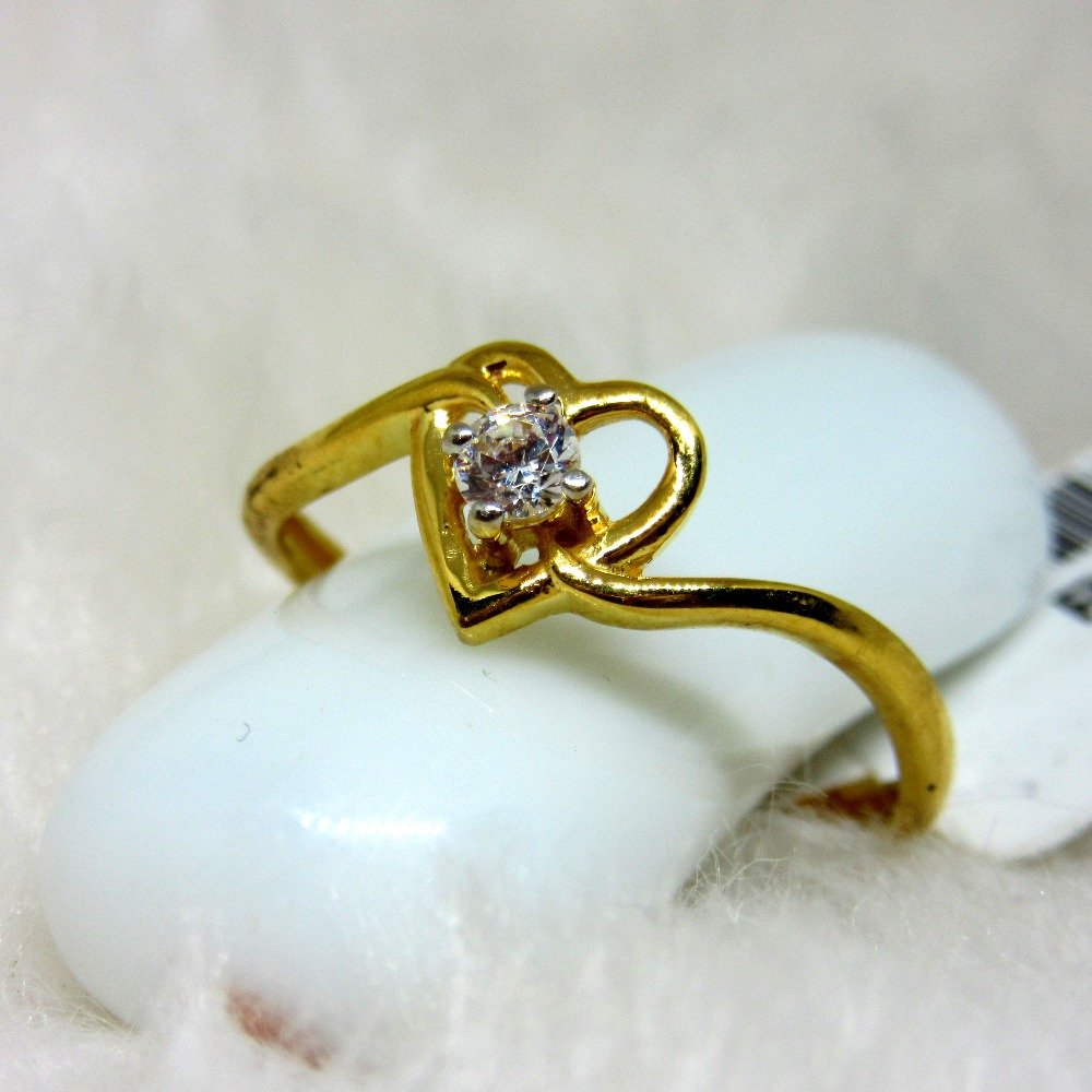 Heart linked swirl  engagement ring